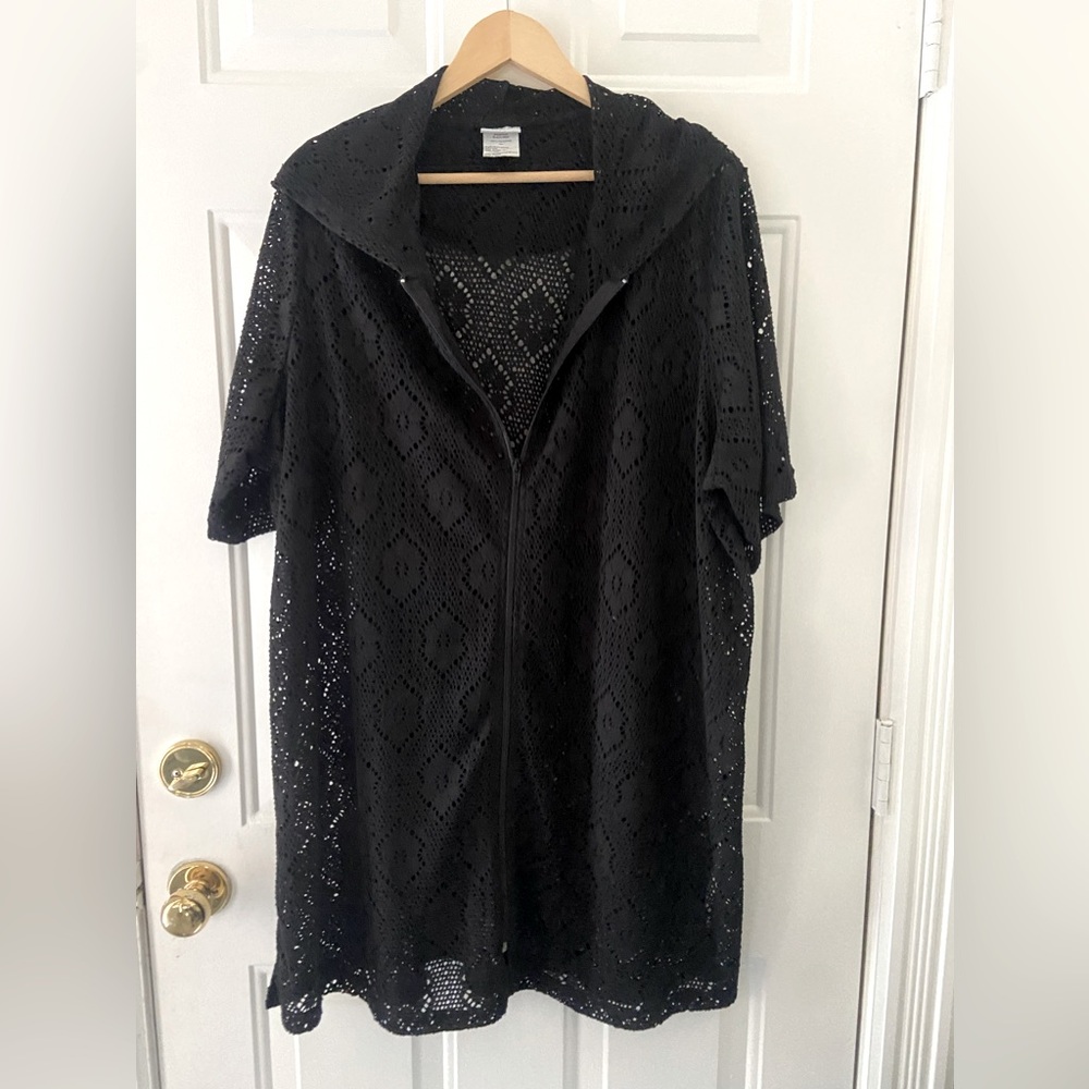 Black Lacey Bathing suit Coverup